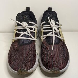 Nike React Presto Flyknit Multi Black Sneakers Size M9.5/W11